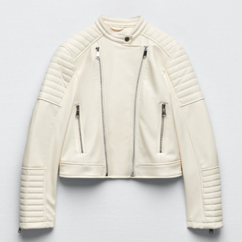 ZARA | FAUX LEATHER JACKET (New with tags)🤩🤩🤩💯💢